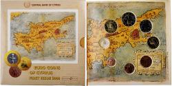 World Coins - Cyprus, 1 Cent to 2 Euro, BU, 2008,