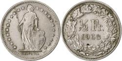 World Coins - Switzerland, 1/2 Franc, 1968, Bern, Copper-nickel, , KM:23a.1