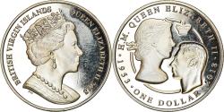 World Coins - Coin, BRITISH VIRGIN ISLANDS, Dollar, 2018, Franklin Mint, Jubilé de saphir