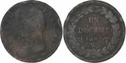 World Coins - France, Decime, Dupré, Lille, Copper, , Gadoury:187