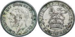World Coins - Great Britain, George V, 6 Pence, 1926, Silver, , KM:815a.2