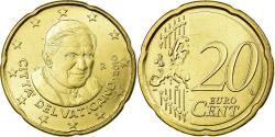 World Coins - VATICAN CITY, 20 Euro Cent, 2010, , Brass, KM:386