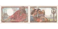World Coins - France, 20 Francs, Pêcheur, 1949-03-10, Y.194, Pedigree, AU(55-58)