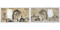 World Coins - France, 500 Francs, Pascal, 1988, D.279, AU(50-53), Fayette:71.39