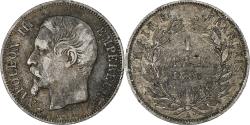World Coins - France, Napoleon III, Franc, Napoléon III, 1856, Paris, Silver,