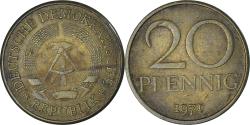 World Coins - Coin, GERMAN-DEMOCRATIC REPUBLIC, 20 Pfennig, 1971, Berlin, , Brass
