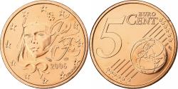 World Coins - France, 5 Euro Cent, 2006, MDP, Série BU, , Copper Plated Steel, KM:1284