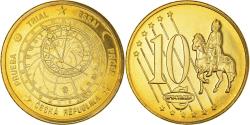 World Coins - Czech Republic, Fantasy euro patterns, 10 Euro Cent, 2003, , Brass