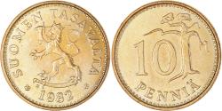 World Coins - Coin, Finland, 10 Pennia, 1982, , Aluminum-Bronze, KM:46