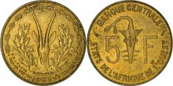 World Coins - Coin, West African States, 5 Francs, 1985, , Aluminum-Nickel-Bronze