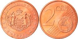World Coins - Monaco, 2 Euro Cent, 2001, , Copper Plated Steel, KM:168