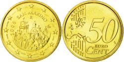 World Coins - San Marino, 50 Euro Cent, 2008, , Brass, KM:484