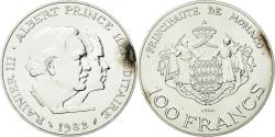 World Coins - Coin, Monaco, Rainier III et Albert, 100 Francs, 1982, Paris, ESSAI,