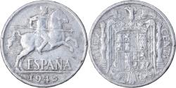 World Coins - Coin, Spain, 10 Centimos, 1945, , Aluminum, KM:766