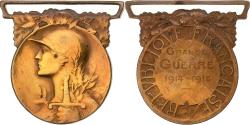 World Coins - France, Grande Guerre, WAR, Medal, 1914-1918, Very Good Quality, Morlon, Bronze