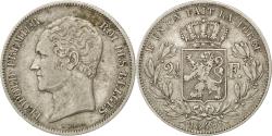 World Coins - Coin, Belgium, Leopold I, 2-1/2 Francs, 1849, Brussels, , Silver, KM:11