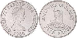 World Coins - Coin, Jersey, 5 Pence, 1985