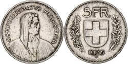 World Coins - Coin, Switzerland, 5 Francs, 1935, Bern, , Silver, KM:40