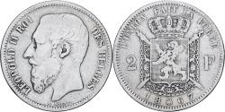 World Coins - Belgium, Leopold II, 2 Francs, 1867, Brussels, Silver, , KM:30.1