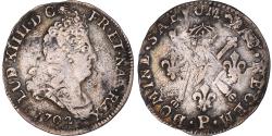 World Coins - Coin, France, Louis XIV, 5 Sols aux insignes, 1702, Dijon, , Silver