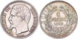 World Coins - France, Napoleon III, 1 Franc, 1858, Paris, Silver, , Gadoury:460
