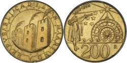 World Coins - Coin, San Marino, 200 Lire, 1992, Rome, , Aluminum-Bronze, KM:285
