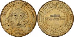 World Coins - France, Token, 48/ Loups du Gévaudan, 2010, Copper-nickel Aluminium, Monnaie de