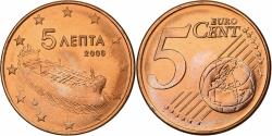 World Coins - Greece, 5 Euro Cent, 2008, Athens, Copper Plated Steel, , KM:183