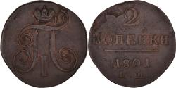 World Coins - Coin, Russia, Paul I, 2 Kopeks, 1801, Ekaterinbourg, , Copper, KM:95.3