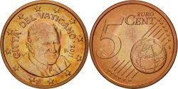 World Coins - VATICAN CITY, 5 Euro Cent, 2011, , Copper Plated Steel, KM:377