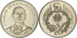 World Coins - France, Medal, Les Présidents de la République, Charles De Gaulle, Silver