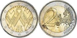 World Coins - France, 2 Euro, 2014, Journée Mondiale Contre le Sida, , Bi-Metallic