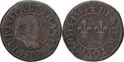 World Coins - Coin, France, Henri III, Denier Tournois, 1584, , Copper, Gadoury:450