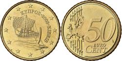 World Coins - Cyprus, 50 Euro Cent, 2008, Athens, Nordic gold,