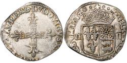 World Coins - France, Louis XIII, 1/4 Ecu de Béarn, 1612, Pau, Silver, , Gadoury:30