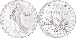 World Coins - Coin, France, Semeuse, 50 Centimes, 1910, Paris, , Silver, KM:854