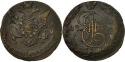 World Coins - Coin, Russia, Catherine II, 5 Kopeks, 1773, Ekaterinbourg, , Copper