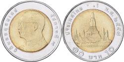 World Coins - Thailand, Rama IX, 10 Baht, 2014, Bi-Metallic, , KM:459