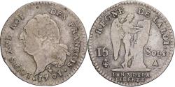 World Coins - France, Louis XVI, 15 sols françois, 1791 / AN 3, Paris, , Silver