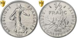 World Coins - France, 1/2 Franc, Semeuse, 1983, Paris, Nickel, PCGS, , Gadoury:429