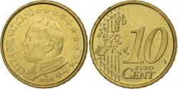 World Coins - VATICAN CITY, John Paul II, 10 Euro Cent, Jean-Paul II, 2004, Rome, Brass