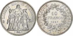 World Coins - France, 10 Francs, Hercule, 1967, Paris, Avec accent, Silver,