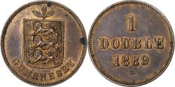 World Coins - Guernsey, Double, 1889, Heaton, Bronze, , KM:10