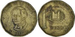 World Coins - Dominican Republic, Peso, 1991