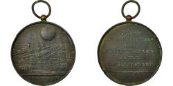 World Coins - France, Medal, Ascension en Ballon Captif à Vapeur, Panorama de Paris, 1878
