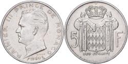World Coins - Monaco, Rainier III, 5 Francs, 1960, Paris, Silver, , KM:141
