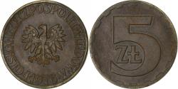 World Coins - Poland, 5 Zlotych, 1976, Warsaw, Brass, , KM:81.1
