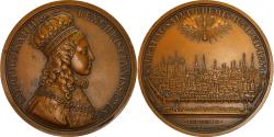 World Coins - France, Medal, VIlle de Reims, Sacre de Louis XIV, History, Molart, Restrike