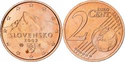 World Coins - Slovakia, 2 Euro Cent, 2009, Kremnica, , Copper Plated Steel, KM:96