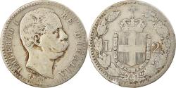 World Coins - Coin, Italy, Umberto I, 2 Lire, 1881, Rome, , Silver, KM:23